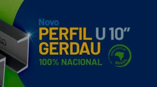 Perfil U de aço Gerdau 100% nacional